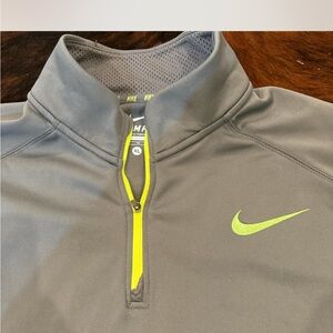 Nike 3/4 zip pull over dri fit